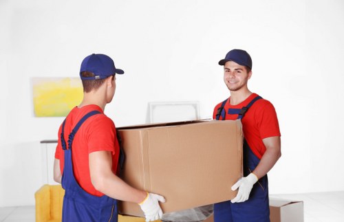 Customer booking a storage service online