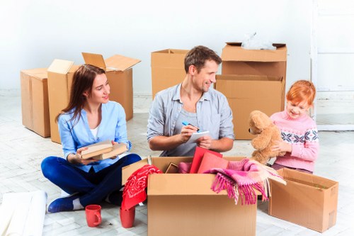 Removal team planning a house move in Alperton
