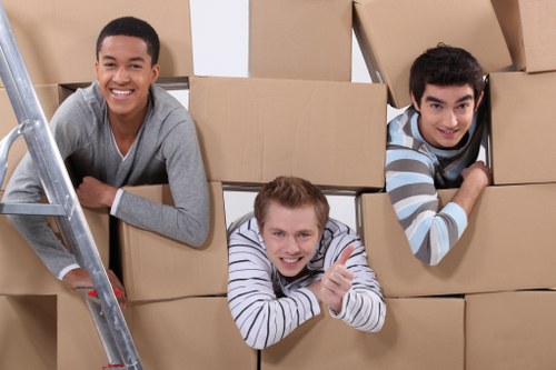 Contractor working safely in a secure storage environment