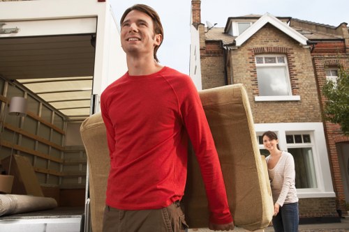Residential packing team organizing a move in Alperton