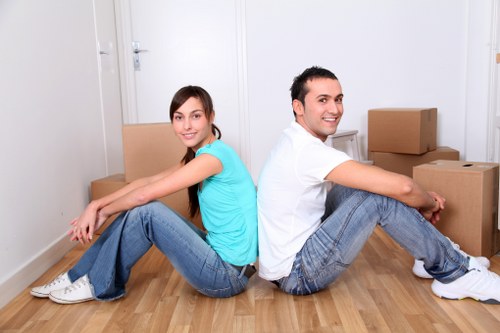 Checklist and packed belongings for a smooth removal day in Alperton